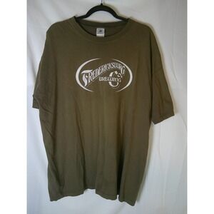 Authentic Pigment Fredericksburg Brewing Co T-Shirt Mens XL Brown Beer Tee